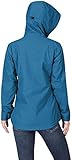33,000ft Regenjacke Damen Wasserdicht Outdoorjacke Atmungsaktiv Herbst Übergangsjacke Leichte Jacke mit Kapuze Windbreaker zum Wandern Reisen Treking Fahrrad 42 Blau