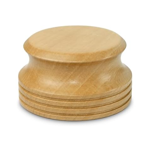 Dynavox Record Player Stabiliser PST-300W, Record Load Weight with Real Wood Housing, 300g, Beech Wood Cover
