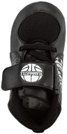 Nike Baby Team Hustle D 9 (TD) Sneaker, Black/Metallic Silver - Wolf Grey, 4C Regular US Toddler | Image 4
