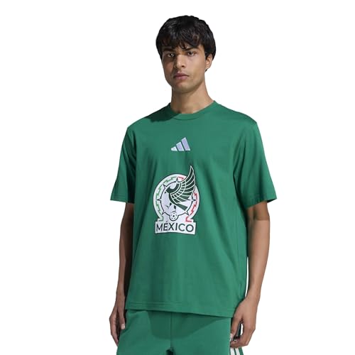 adidas Men's Mexico Alphaskin Graphic T-Shirt Bold Green Small R