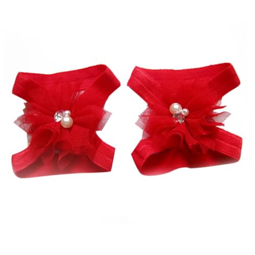 Totority 10 Pairs of Boys and Girls Barefoot Flower Sandals for Girls Soft Chiffon Floral Design for Summer Play and Outdoor Activities2