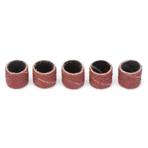 Generic Rueda de Pulido de Anillos de Papel de Arena Duraderos Abrasivos para Limpieza de Superficies Metálicas para Amoladora Eléctrica 100 Uds. Varillas de Grano 80 de 12mm