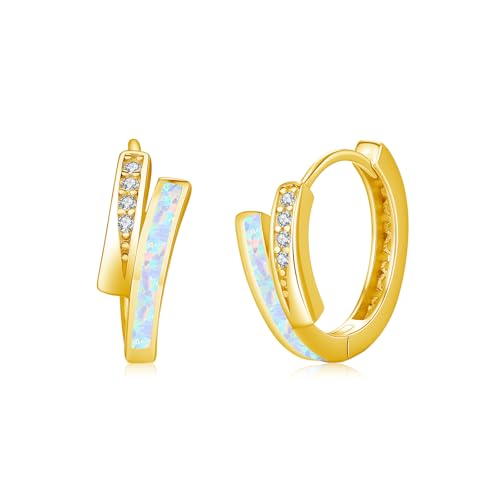 Boucles d'oreilles créoles dorées en argent 925 pour illuminer vos tenues