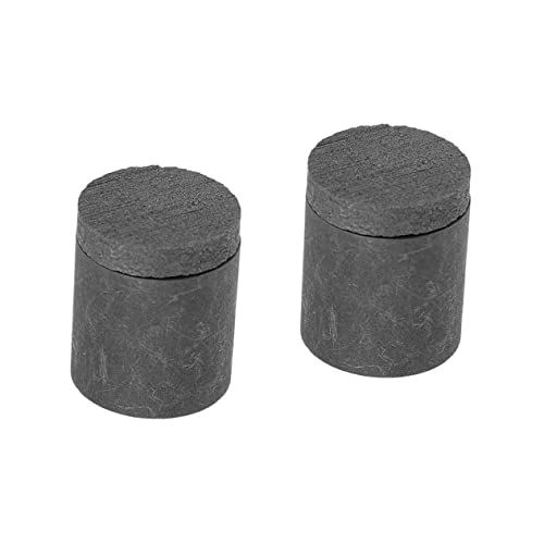 HAPINARY 2pcs Graphite Crucible Refining Tool for Laboratory Small Refining Crucible Practical Refining Crucible with Cover Melting Crucible Convenient Smelting Tool Melting Furnace Black