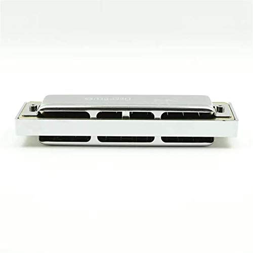 KIRANDIE 10 Trous Harmonica diatonique Bouche Organ Instrumentos Blues Harp Key C Instruments de Musique (Color : Silver… - Les Beatles, Paul McCartney, John Lennon, RIngo Starr, George Harrison KIRANDIE 10 Trous Harmonica diatonique Bouche Organ Instrumentos Blues Harp Key C Instruments de Musique (Color : Silver… – Image 3
