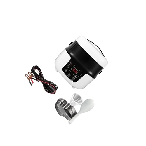 dijiusidy Olla arrocera eléctrica portátil de 2 l, vaporera de alimentos diseñada para viajeros, fácil usar, con funciones cocción inteligentes, para cocinar arroz y gachas, para calentar, para