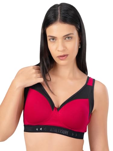 Image of Lovable Women's Polyester Lightly Padded Wire Free Modern Sports Bra