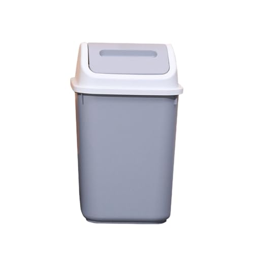 Caneca de basura rectangular con tapa para cocina miniatura 6