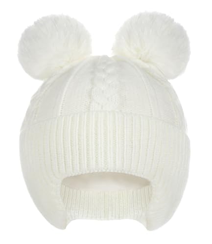 Creekstone Baby Beanie Hüte Kleinkind Bommelmütze, Warm, Weiche, mit...