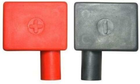 Classic Car Battery Terminal Cover Left Right Pair Positive & Negative