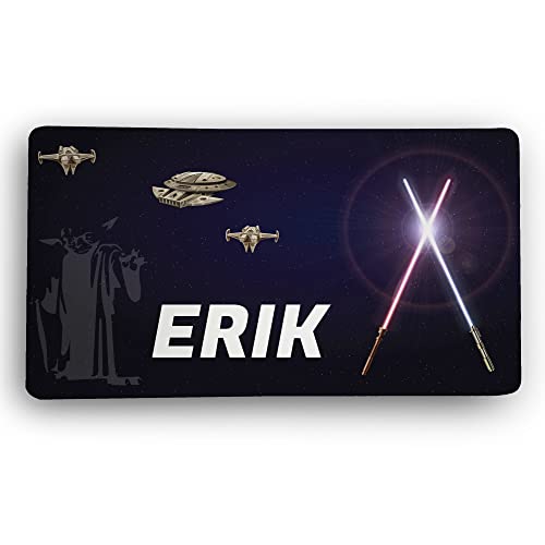 LolaPix Alfombrilla Gaming. Alfombrilla Personalizada. Protector Mesa de Escritorio XXL. 600 * 350 * 2mm. Base de Goma Antideslizante. Mouse Pad Gaming. Estrella Wars