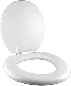 Assento Sanitário Almofadado Premium – Conforto Extra, Formato Oval Universal, Tampa com Fechamento Suave