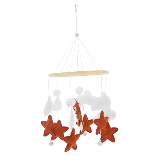 MAGICLULU Bed Bell Crib Mobile Nursery Mobile Hanging Ornament Crib Bed Hanging Crib Balls Pendant Wind Chime Ornament Mobile for Crib Girl Felt Wind Chime Plush
