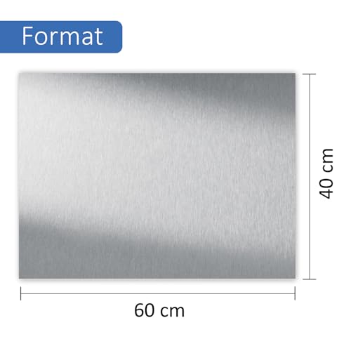 Plaque composite aluminium argenté brossé 60x40cm 3mm durable AZ116 - 2