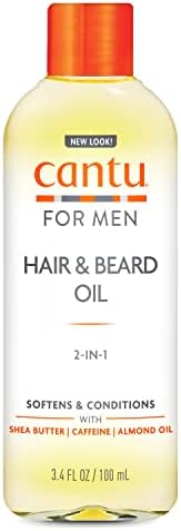 Cantu for Men Hair & Beard Oil, 3.4 fl oz (Packaging May Vary)