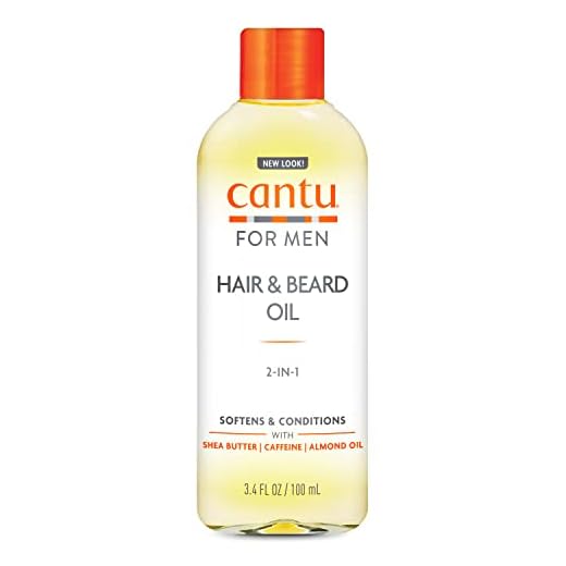 Cantu for Men Hair & Beard Oil, 3.4 fl oz (Packaging May Vary)