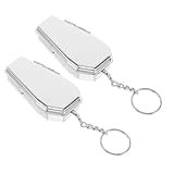NOLITOY 2 Piezas Cenicero Portátil Forma de Ataúd con Tapa y Llavero Caja Metálica Decorativa para Almacenamiento para Coche Camping y Uso al Aire
