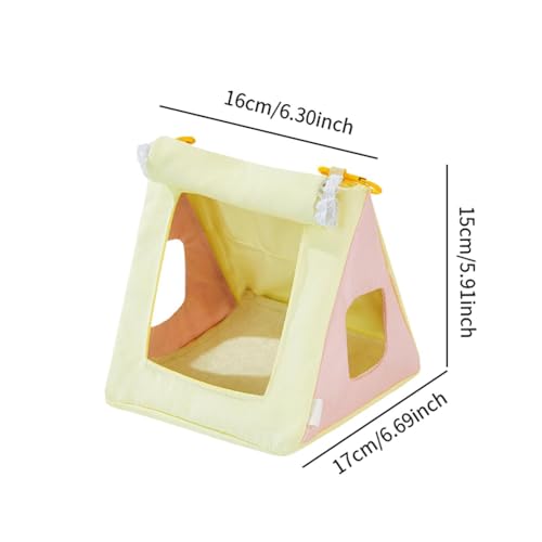 Bothyi Casa de de pássaro, decoração Habibat, rede suspensa, acessórios confortáveis ​​para gaiola d