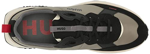 Image of HUGO Mens Running Style Mix Material Sneakers