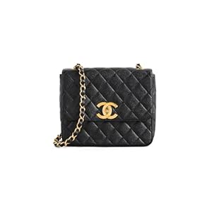 WHAT GOES AROUND COMES AROUND Women’s Pre-Loved Chanel Black Caviar Big CC Square Large Bag