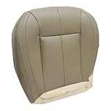 NLQR Front Driver Bottom Replacement Seat Cover Tan ELT5 or XLT5 Microfiber Leather Compatible with Jeep Grand Cherokee 1999 2000 2001 2002 2003 2004