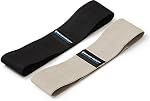 BODi Thick Resistance Bands, Home Gym Workout Equipment, Exercise Bands, Resistance Loops for Home Fitness, Yoga, Pilates, Stretching, Strength Training, Booty and Thigh Workouts, Set of 2 Black/Gray