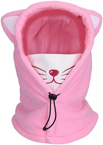 RGSLON Kids Balaclava Mask Boys Girls Winter Ski Hat Windproof Thick Warm Neck Warmer Face Mask Fleece