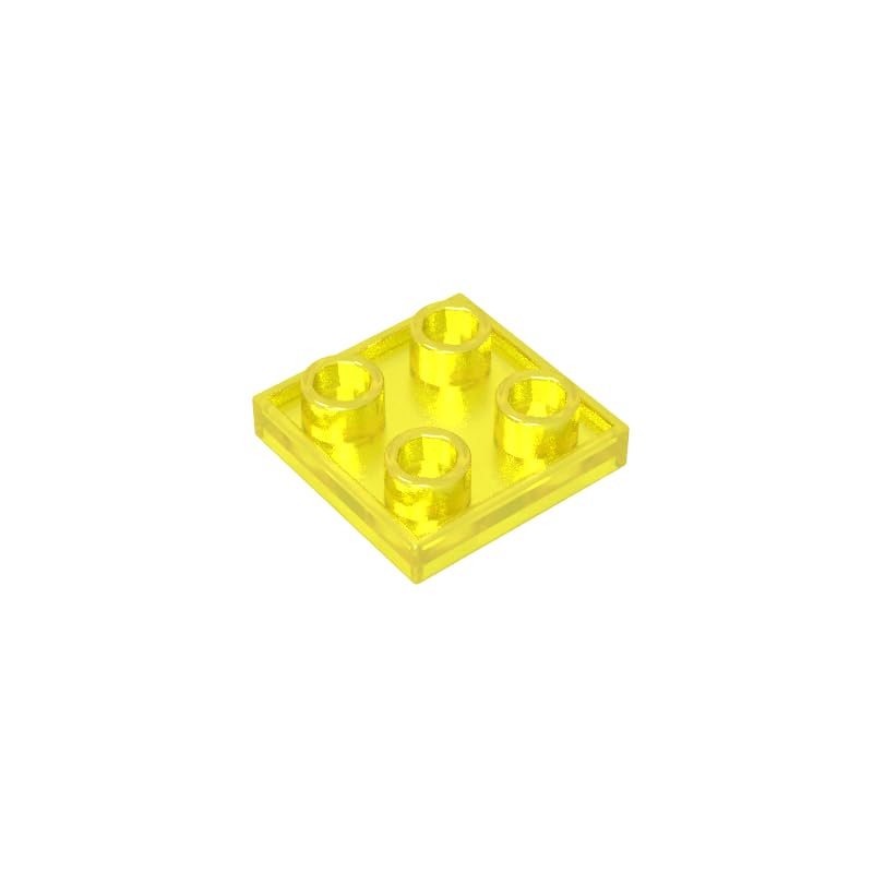 GDS-90248 2x2 Double-Sided Plate MOC Building Blocks, Trans Yellow, 50 PCS — image 1