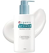 [organic ground] SQUSQU Lotion 300ml(10.14 fl oz.) / Face and Body Moisturizing Lotion, Squalne, ...