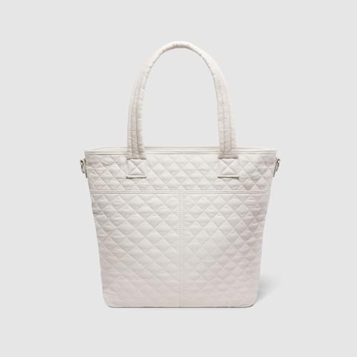 Stylish Quilted Tote Bag for Women | Medium Size with Compartment & Laptop Sleeve