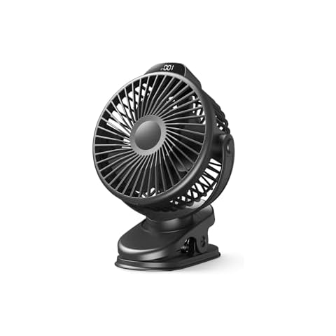Airbition The USB fan offers three adjustable speeds, a rechargeable design and an LED display. Its 360° swivel makes it ideal for use in a stroller, at your desk or while traveling Cover