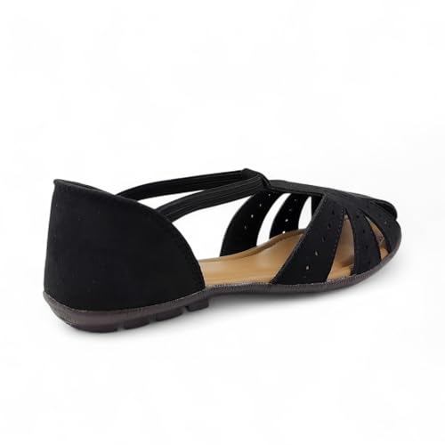 Image of Women's Flat Sole Stylish Sandal | Doctor Insole For Comfort & Durability | Arch Support | True Anti-Skid TPR Sole | Lazer Cut Design | Fashionable & Trendy (WL-04)