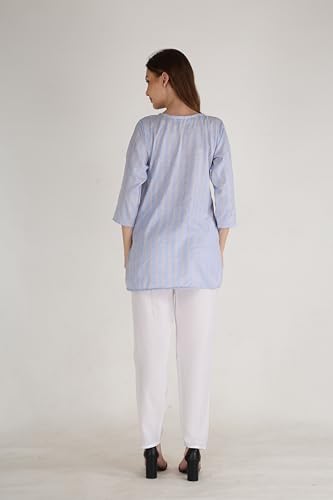 Image of Women's Cotton Straight Kurta with Pant