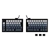 EPOMAKER Split70 Teclado ergonómico inalámbrico con QMK/VIA y perilla, teclado mecánico para juegos con RGB, intercambio en caliente, interruptor lineal cremoso, tecla PBT, modificador Mac, junta