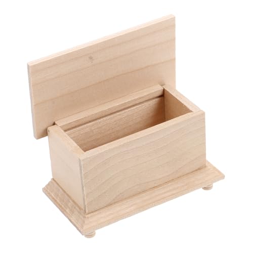 Gogogmee Scale Wooden Dollhouse Attic Chest Miniature Furniture for...