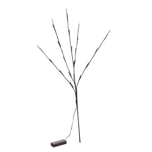 Amosfun 1pc LED Branch Tree Lights Warm Decorative Lamp for Home Head Design Battery Operated for Interior Decoration Festivals and Romantic Atmosphere