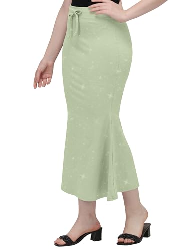 Image of Mehrang Stretchable Shimmer Saree Shapewear Petticoat for Women, Skirts for Women,Shape Wear Dress for Saree