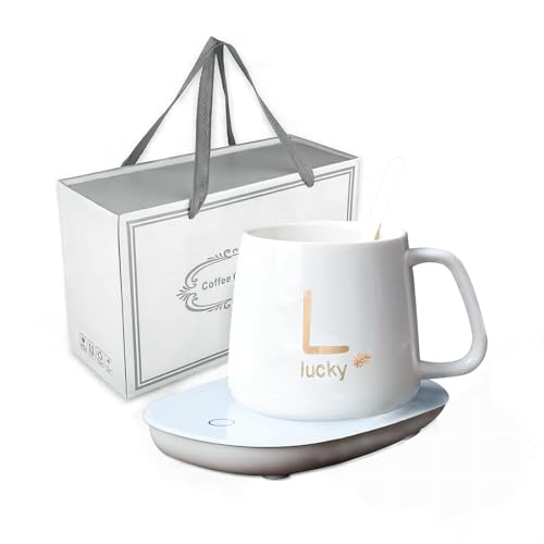 Arimilk Coffee Mug Warmer, Coffee Warmer for Desk Auto Shut Off, Suitable for Heating Milk, Chocolate, Candles?The (White)