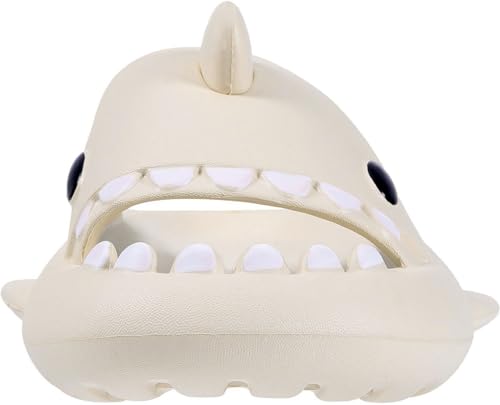 Image of KVbabby Kids Shark Slides Boys Girls Cloud Sandals | Cloud Sandals,Open Toe,Beach Pool Water Shoes,Slip-on,Lightweight,Non-Slip,Soft,Flexible,EVA Slippers