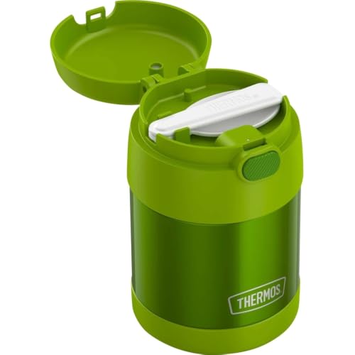Image of THERMOS FUNTAINER Kids Food Jar with Spoon, 10oz, Lime