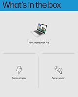 HP Chromebook 14 Laptop, Intel Celeron N4120, 4 GB RAM, 64 GB eMMC, 14" HD Display, Chrome OS, Thin Design, 4K Graphics, Long Battery Life, Ash Gray Keyboard (14a-na0226nr, 2022, Mineral Silver) — image 8