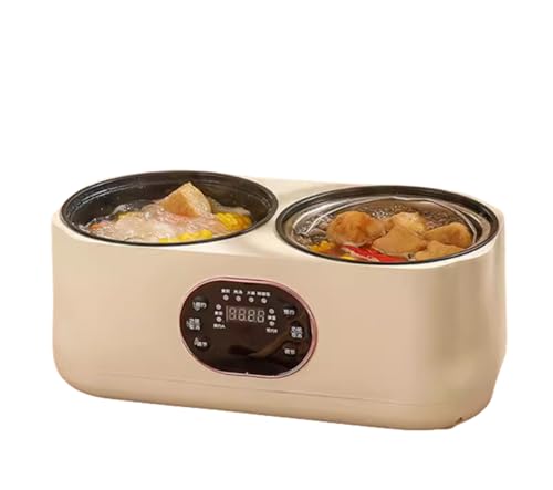 Amecke炊飯器 一人暮らし 炊飯器 料理も出来る 六つの主な機能 NTCデュアル温度センサー 食品グレードのノンスティック内釜 8時間恒温 一人用炊飯器 独り暮らし お手入れ簡単 少量炊き 炊飯ジャー ミニ炊飯器 電気炊飯器 大容量、デュアルインワン蒸