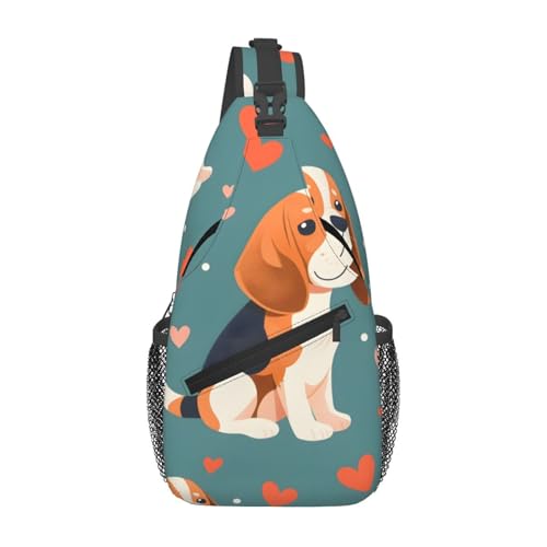 Bolso bandolera Funny Dachshund para viaje unisex miniatura 1