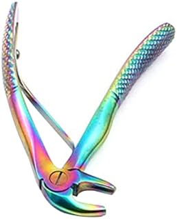 AAProTools Titanium Multi Rainbow Color Dental Tooth Extracting Extraction Forceps Pedo D Stainless Steel Dental Instruments