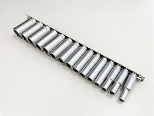 Douilles profondes 3/8 Cr-V 6 pans hex pour atteindre les écrous difficiles