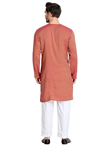 Image of Leriya Fashion Men's Slub Cotton pathan Suit Kurta