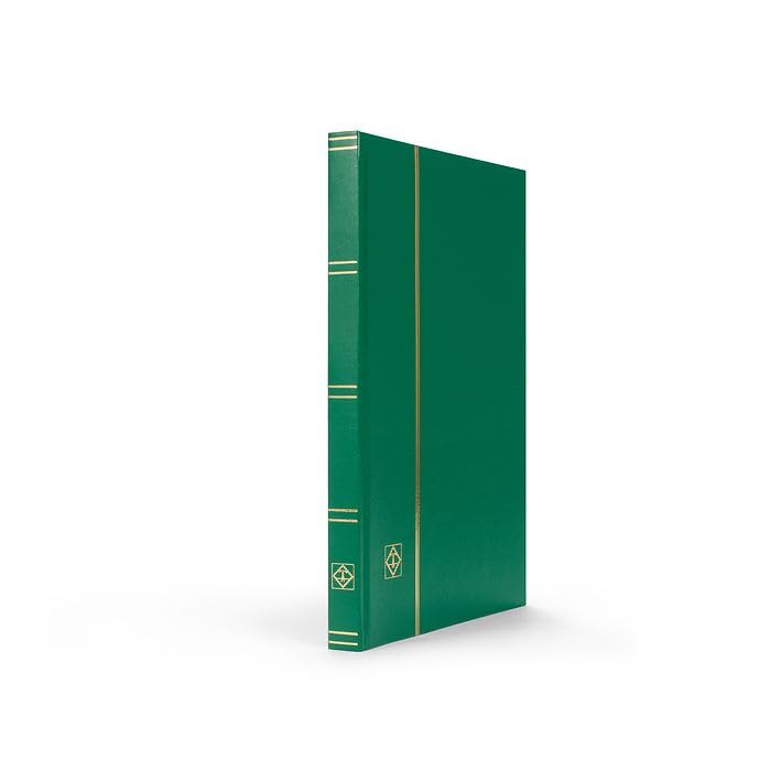 Lighthouse Basic Hardcover Stamp Album Stockbook DIN A4-32 White Pages - Green-image-9