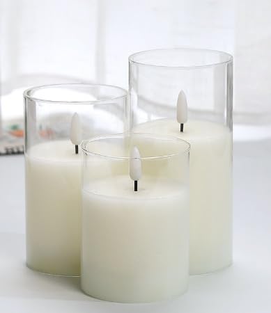 Sandalwood Candles for Home Scented, Aromatherapy Candles Gift Set for Women & Men