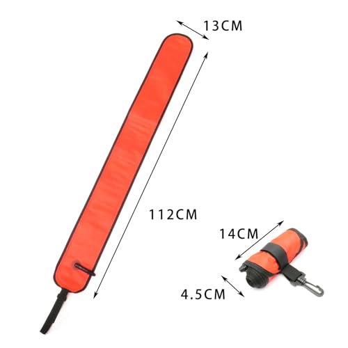 Marcadora de superficie de buceo 110cm para señalización en excursiones y pesca subacuática 5