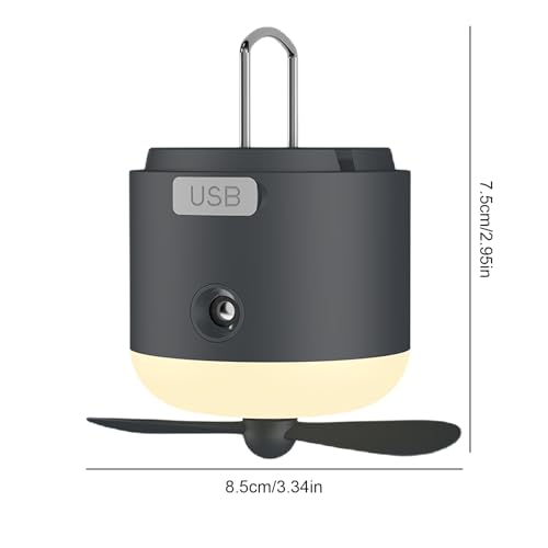 Lampe de tente ventilateur camping nomade et lanterne LED rechargeable - 7